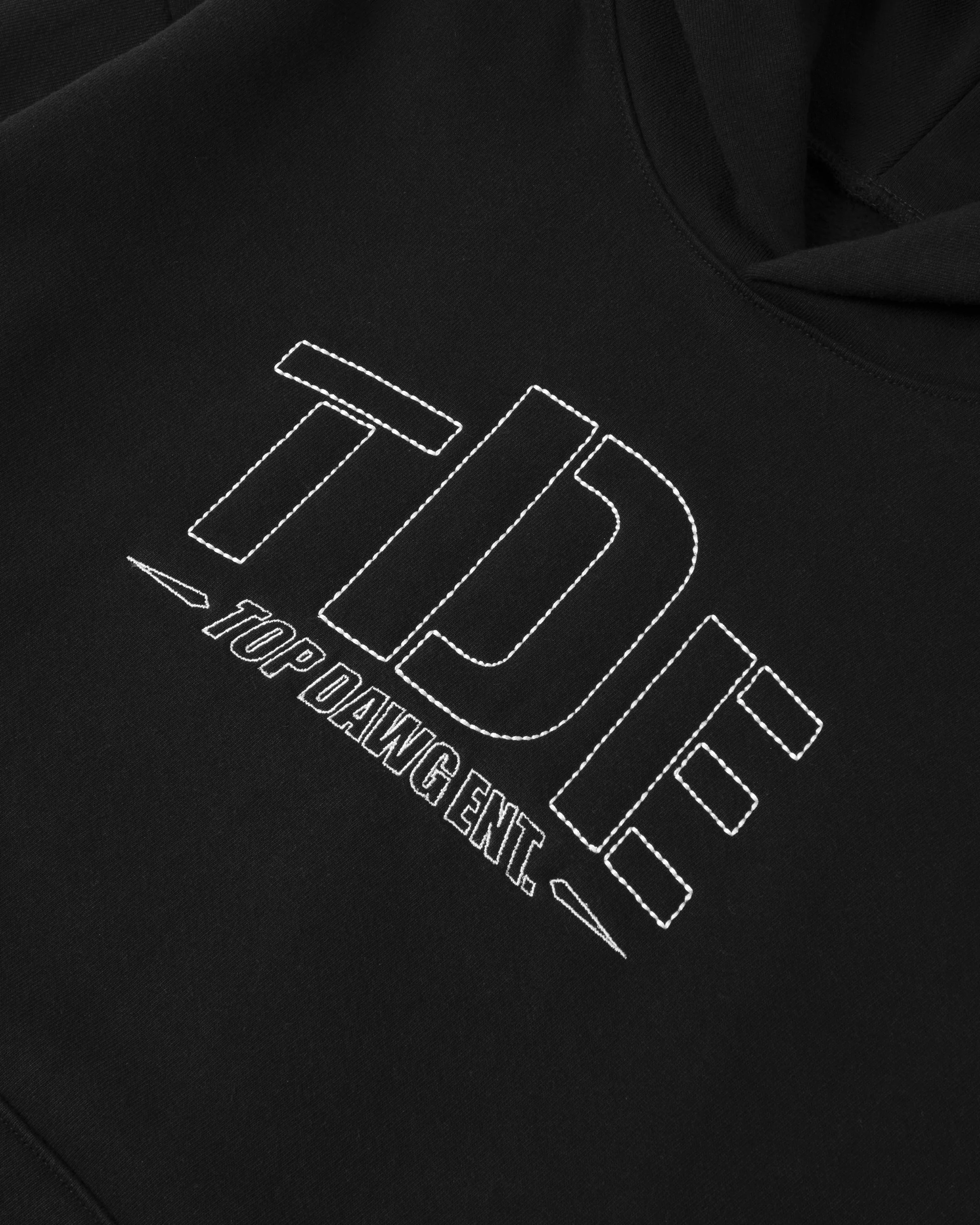 Original Outline Stitch Hoodie (Black) - Image 2