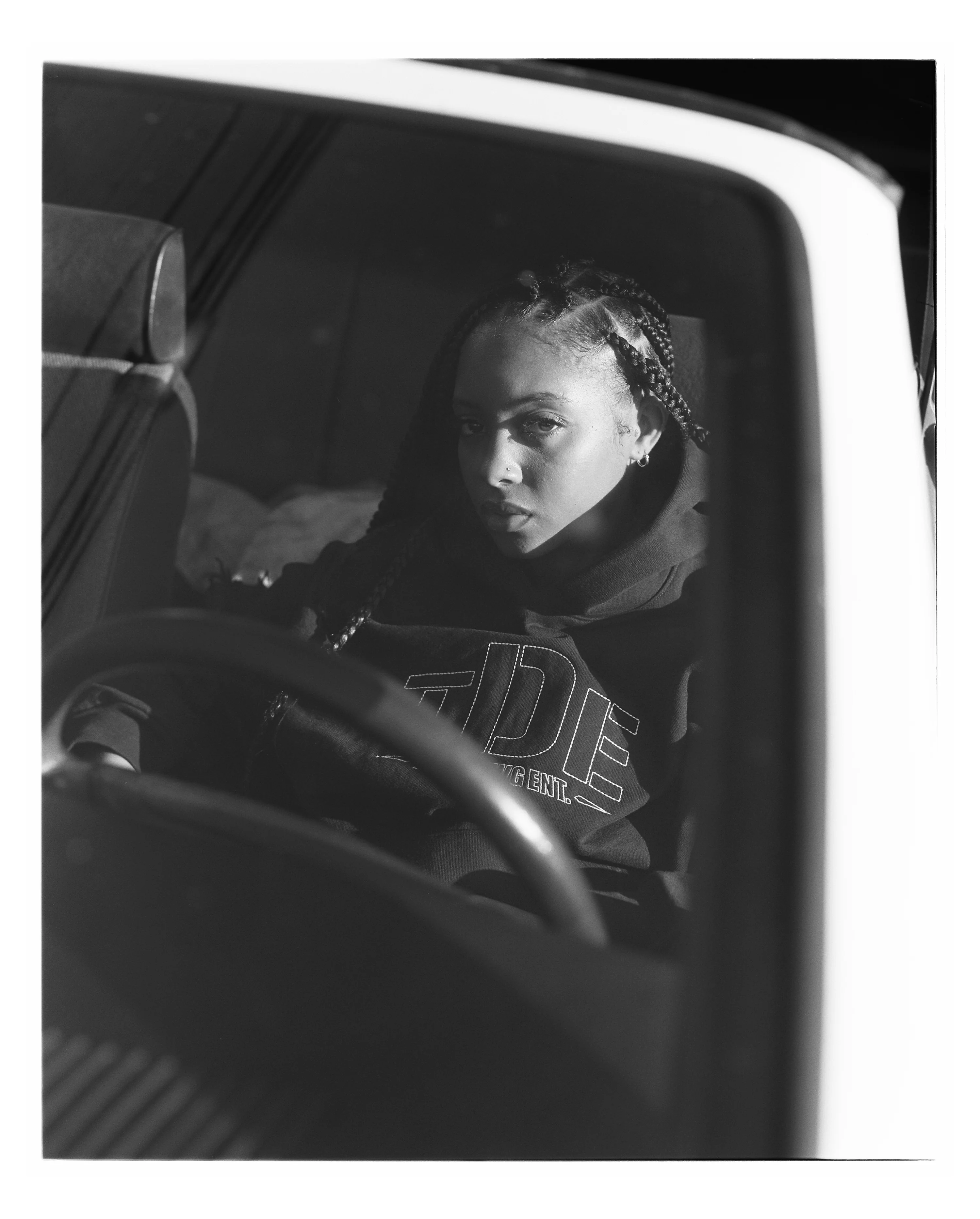 Original Outline Stitch Hoodie (Black) - Image 4