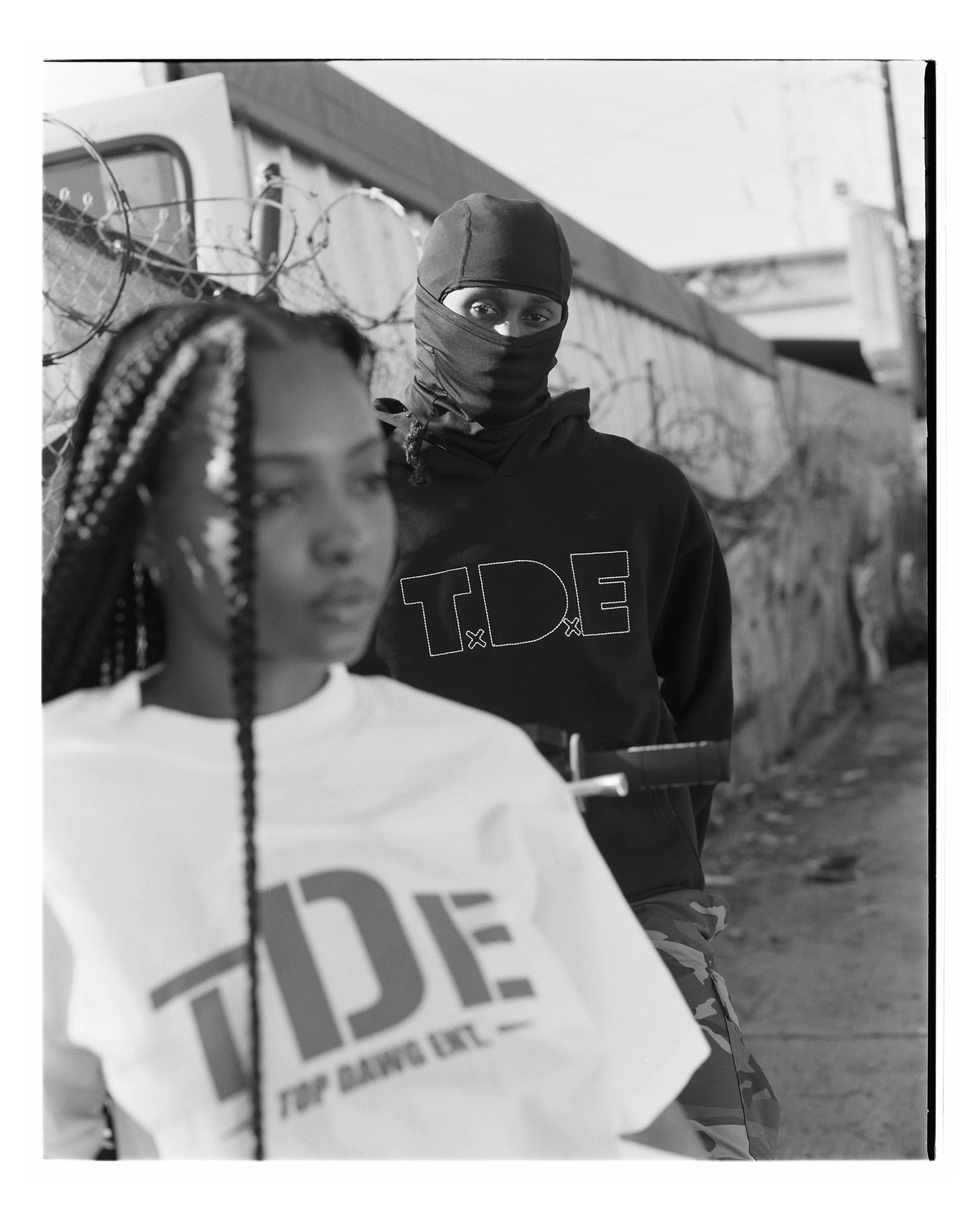 TxDxE Outline Stitch Hoodie (Black) - Image 4