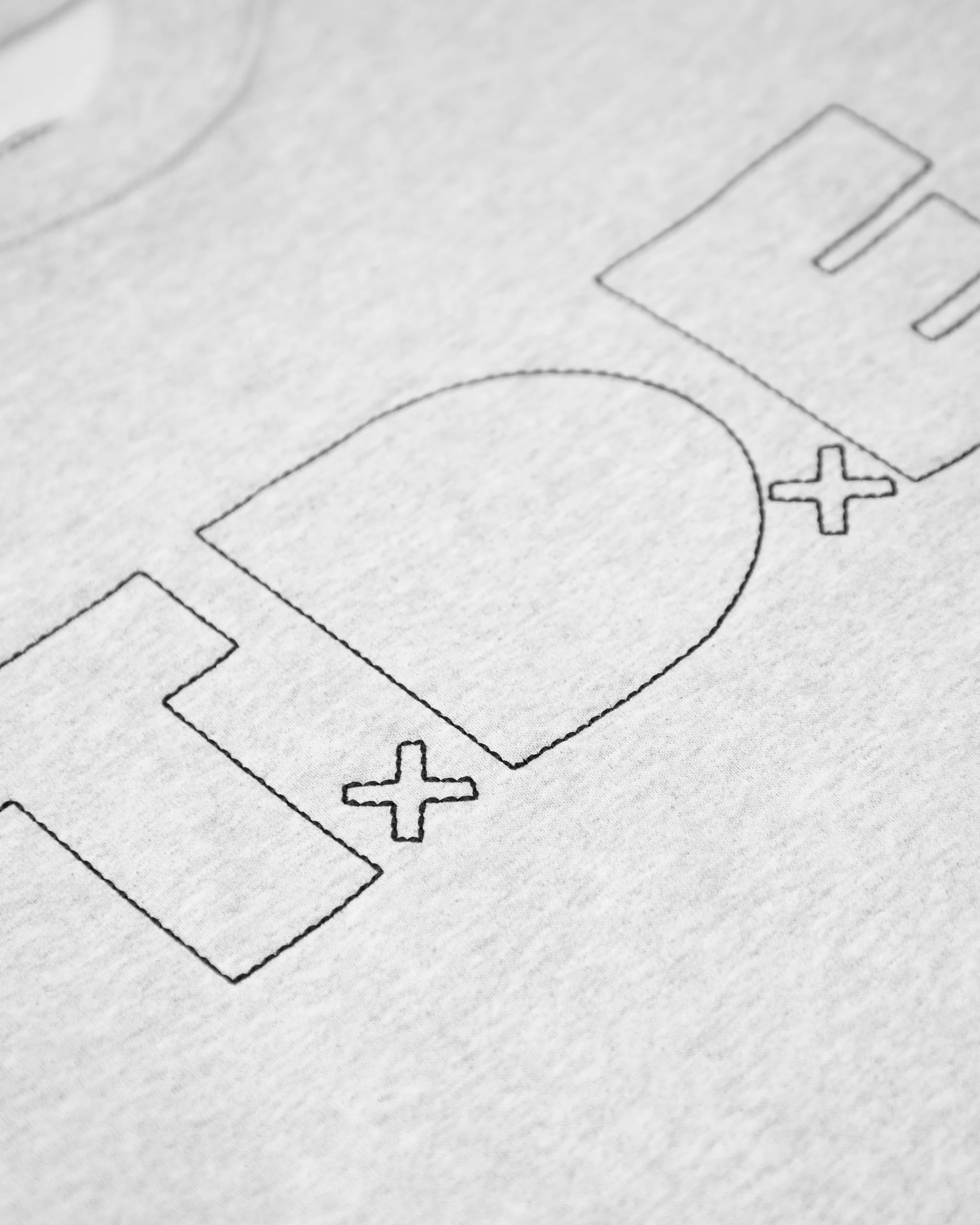 TxDxE Outline Stitch Crew (Heather) - Image 3